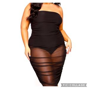 Plus size 3X mesh dress